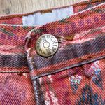 90's Vintage Shorts High Rise Jean Shorts Pink Aztec Tribal Print Boh0 Denim 26" Photo 1