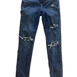 American Eagle Womens Luxe Stretch Distressed Skinny Jeans Size 4 Regular Blue Photo 0