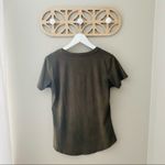 Z Supply  Suede V-Neck Tee Shirt Green Sz Small Photo 7