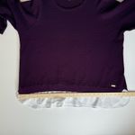 Calvin Klein Womens Purple Mixed Media Pullover Sweater | Office Casual Classic Photo 12