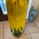 Yellow Swim suite cover up with Tribal print size xl Photo 3