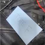 Ci Sono  premium women’s vegan leather moto jacket, embroidered‎ size Large Photo 11