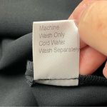 Ming Wang  Black White Button Front Dress‎ Womens Size Medium Short Sleeve Photo 3