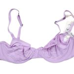 Aerie  Smoothez Microfiber Unlined Full Coverage Bra Purple Size 34B Underwire Photo 1