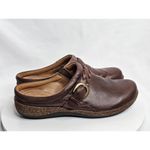 Aetrex  Libby Women Shoes Brown 10M Braided Leather Casual Comfort Mules Clogs Photo 1