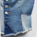 ZARA New  Jean Patchwork Denim Top Photo 6