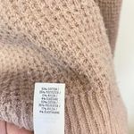 Aerie Oversized Cozyup Waffle Hooded V Neck Sweater Photo 5