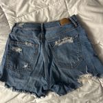 American Eagle Outfitters Blue Distressed Jean Shorts Photo 1