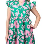 SheIn Floral Collared Ruffle Cap Sleeve Midi Dress Size 3XL Photo 0
