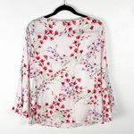Banana Republic Floral Fluted Bell Sleeves Blouse, Size Small Photo 1