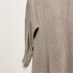 Alice + Olivia Tan Short Sleeve Crew Neck Tunic Sweater Photo 3