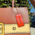 Coach CASHIN CARRY22 WITH TROMPE L’OEIL PRINT BRASS/SADDLE MULTI CROSSBODY $595 Photo 11