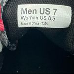 Vans Black Floral Lace Up Canvas Low Top Sneakers Shoes Size 8.5 Photo 2