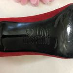 Love moschino Red Suede Leather Heart Stiletto Heels Pumps Photo 7