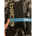 Bebe Fabiola Saffiano Clutch Purse Y2K Style Bag Black Gold Photo 6