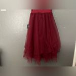Lulus Lulu’s Brightly Beloved Wine Red Tulle Tiered Puff
Sleeve Midi Dress Size Medium Photo 10