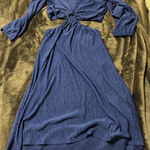 Monteau Blue cutout dress Photo 0