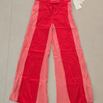 Valentino Garavani New With Tags! Valentino Vibrant High Rise Wide Leg Red Trousers Size 2 Photo 0