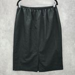 None Black Pull On Knee Length Elastic Office Corporate Church Classic Skirt Size 14 Photo 1