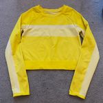 Fabletics  Yellow Long Sleeve Cropped Athletic Shirt Photo 0