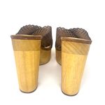 Veronica Beard Gaynor Scalloped Suede Platform Sandals Heels in Hazelwood BNIB Photo 6