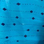 Women’s semi sheer diamond print wrap and tie scarf blue and black OS Multiple Photo 3