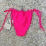 Good American NEW Women’s tiny ties bikini bottom in hot pink002 size SMALL Photo 9