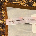 Out From Under Womens Cheetah Print Brown Gold Bikini Swim Top Size Small Photo 2