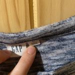 Gap Heathered Blue Women's Blouse Photo 3