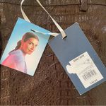 Rachel Comey  Brown Crocodile Embossed Skirt Size 28W 30W plus curvy New Photo 3