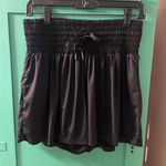 Black Smocked Waist Skirt Size L Photo 0