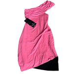 Bebe  one shoulder mesh and jersey dress nwt Photo 1