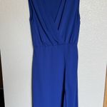 Amanda Uprichard  Matthews Admiral Surplice V-Neck Midi Dress Medium Slit Photo 0