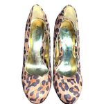 Attention  animal print suede like  heels 7M NWOB Photo 1