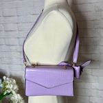 Boutique Mini Lavender Faux Leather Purse Photo 13