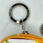 Clinique  Small Floral Pouch Makeup Cosmetic Bag Keychain Keyring Photo 3