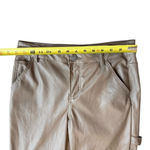 Ci Sono Women’s M Cargo Carpenter Pants Taupe Brown Faux Leather Beige Baddie Photo 11