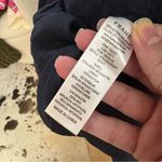 frame denim FRAME Women's Apothea Gathered Seam Lace Inset Dress Navy Linen Blend Size XS‎ Photo 9