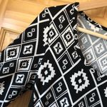 Rue 21 Southwestern Aztec tribal print scoop neck bodycon dress size L Photo 3