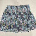 Teetime Womens Large Multi Color Floral Pleated Golf Skirt Zipper Pockets Active Blue Photo 1