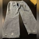 REWASH  Distressed Light Blue/Greyish Cropped Mom Jeans 3/26 Photo 8