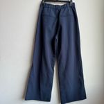 Abercrombie & Fitch Navy Blouse Wide Straight Leg Trouser Pants Size 28/6 SHORT Photo 5