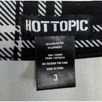 Hot Topic * Skater Skirt Womens Plus 3 Black Plaid Zip Front Y2K Grunge Goth Punk Photo 2