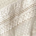 Sundance  Cream Lace For Days Crochet Sheer Ivory Top size XS Photo 6