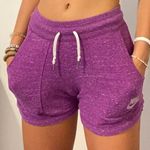 Nike Purple Sweatpants Shorts Photo 0