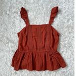 Planet Gold Cotton Crochet-trim Flutter-strap Tank Peplum Lace Whimsygoth Fairy Photo 1