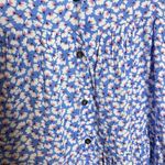 Pink Lily  Boutique Floral Woman’s Size Medium Midi Dress Blue Photo 5