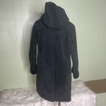 Colebrook Classics Genuine‎ Suede Leather Faux Fur Lined Hooded Jacket Small Black Photo 2