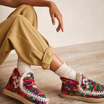 MOU New  Eskimo Sneaker Wool Ethnic Fabric Sneakers 40 US 10 Photo 1