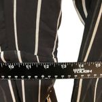 E&M Striped Romper Long Sleeve Chain Belt V Photo 10